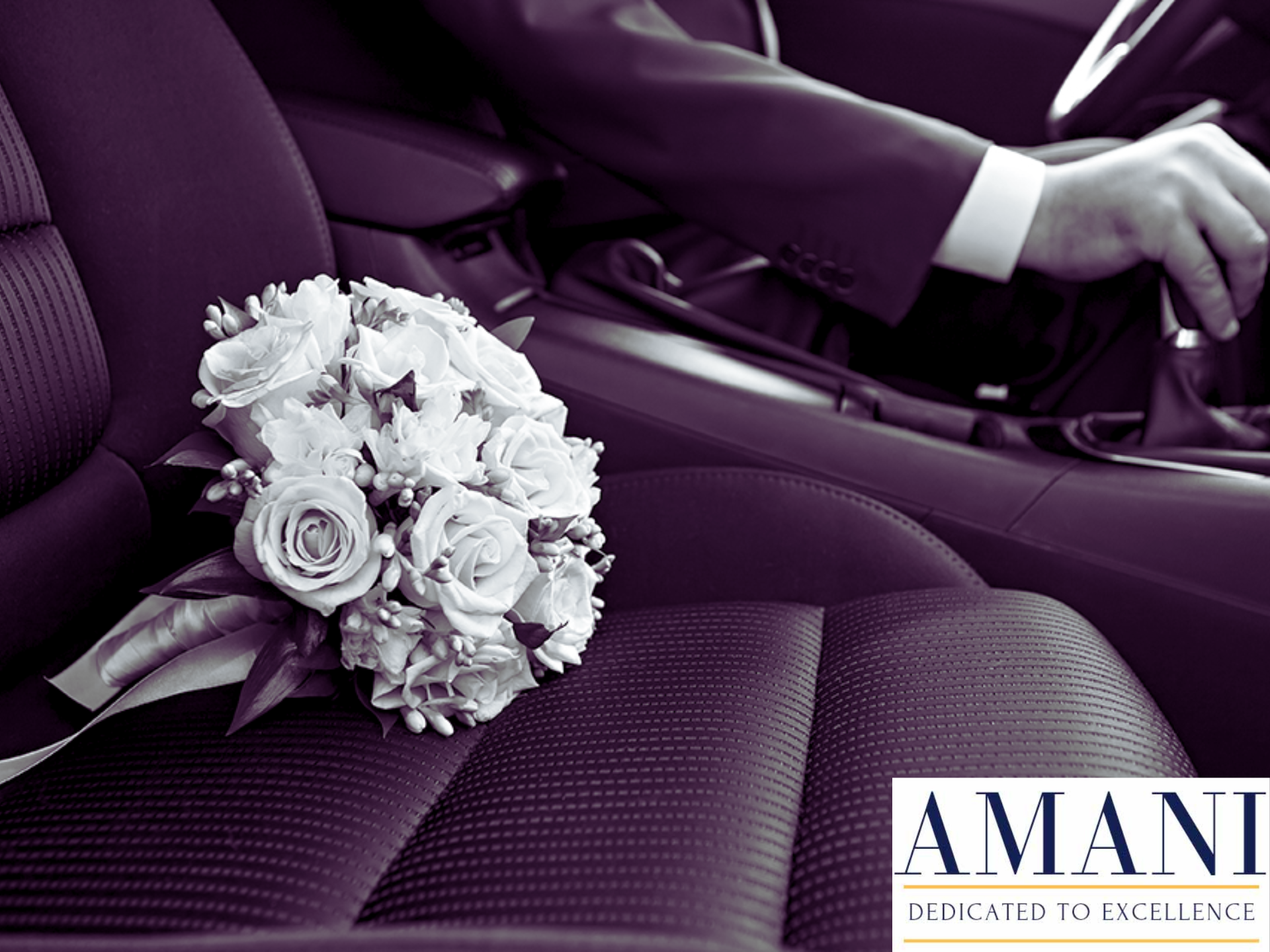 Private chauffeur for wedding